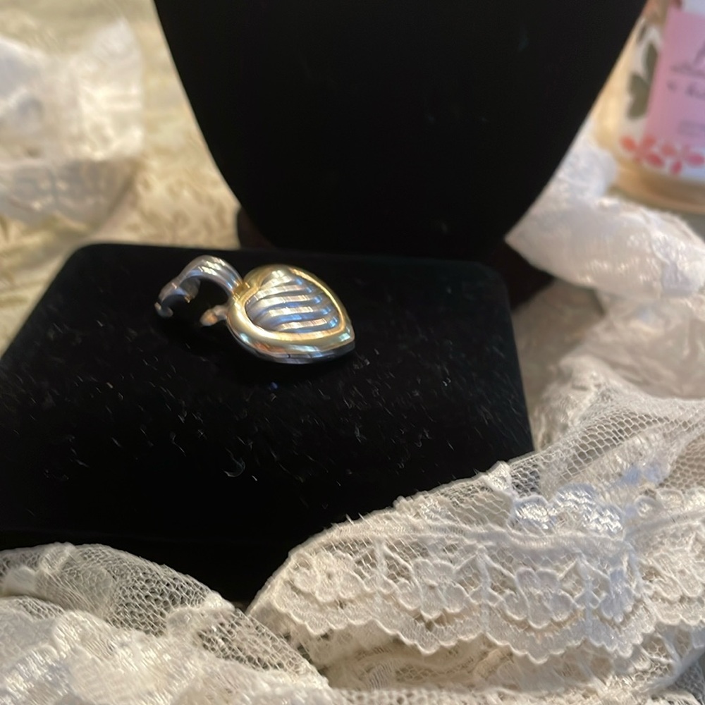 David Yurman 18K Sterling 925 Pendant Locket Enhancer